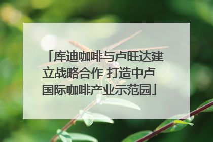 库迪咖啡与卢旺达建立战略合作 打造中卢国际咖啡产业示范园