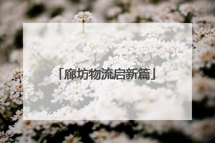 廊坊物流启新篇