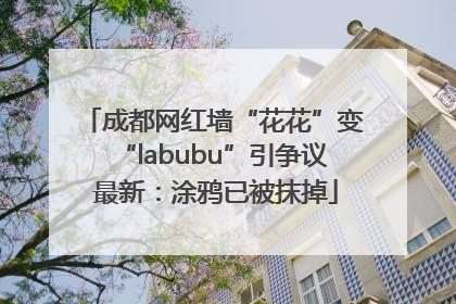 成都网红墙“花花”变“labubu”引争议 最新：涂鸦已被抹掉