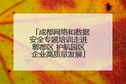 成都网络和数据安全专题培训走进郫都区 护航园区企业高质量发展