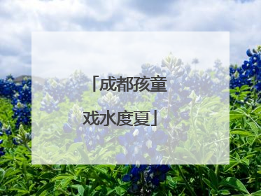 成都孩童戏水度夏