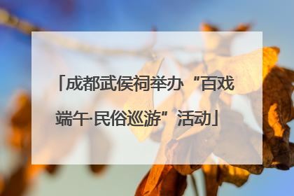 成都武侯祠举办“百戏端午·民俗巡游”活动