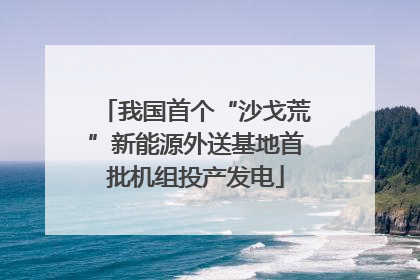 我国首个“沙戈荒”新能源外送基地首批机组投产发电