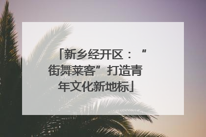 新乡经开区：“街舞莱客”打造青年文化新地标
