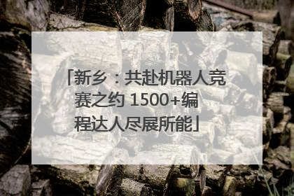 新乡：共赴机器人竞赛之约 1500+编程达人尽展所能