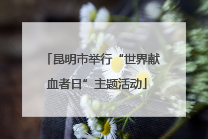 昆明市举行“世界献血者日”主题活动