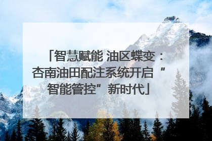 智慧赋能 油区蝶变：杏南油田配注系统开启“智能管控”新时代