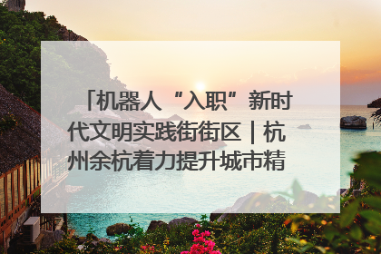 机器人“入职”新时代文明实践街街区｜杭州余杭着力提升城市精细化智能化管理水平