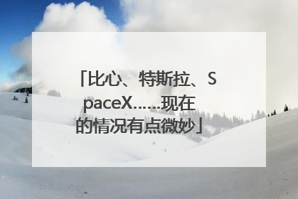比心、特斯拉、SpaceX……现在的情况有点微妙
