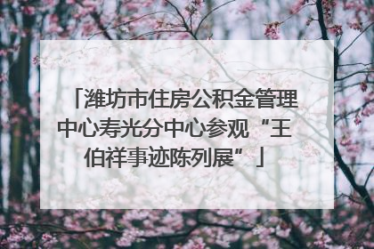 潍坊市住房公积金管理中心寿光分中心参观“王伯祥事迹陈列展”