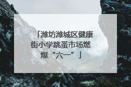 潍坊潍城区健康街小学跳蚤市场燃爆“六一”