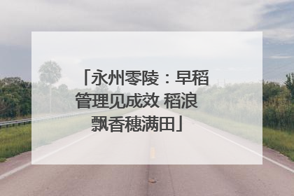 永州零陵：早稻管理见成效 稻浪飘香穗满田