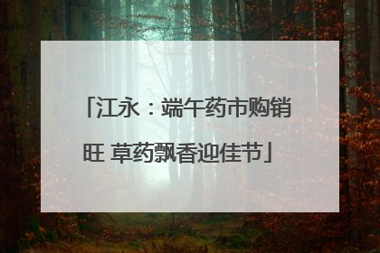 江永：端午药市购销旺 草药飘香迎佳节