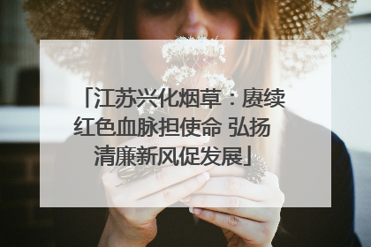 江苏兴化烟草：赓续红色血脉担使命 弘扬清廉新风促发展