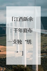 江西新余：千年夏布一支独“绣”