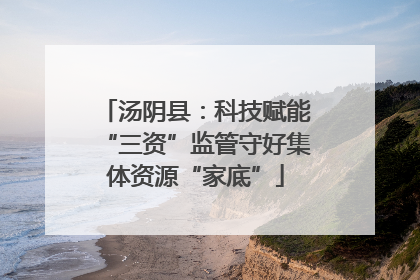 汤阴县：科技赋能“三资”监管守好集体资源“家底”
