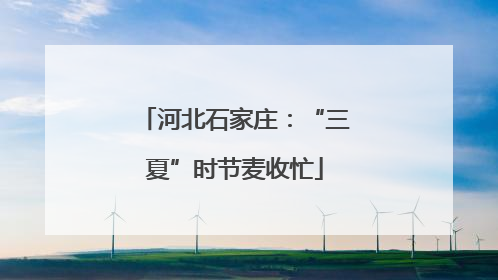 河北石家庄：“三夏”时节麦收忙