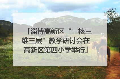 淄博高新区“一核三维三层”教学研讨会在高新区第四小学举行