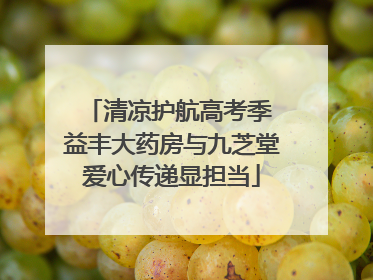 清凉护航高考季 益丰大药房与九芝堂爱心传递显担当