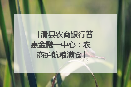 滑县农商银行普惠金融一中心：农商护航粮满仓