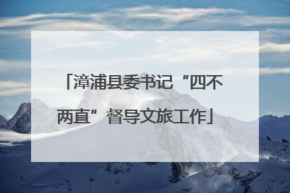 漳浦县委书记“四不两直”督导文旅工作