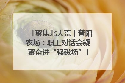 聚焦北大荒｜普阳农场：职工对话会凝聚奋进“强磁场”