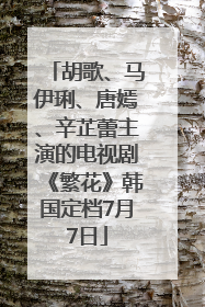 胡歌、马伊琍、唐嫣、辛芷蕾主演的电视剧《繁花》韩国定档7月7日