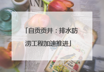自贡贡井：排水防涝工程加速推进