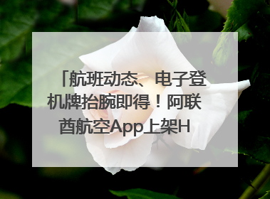 航班动态、电子登机牌抬腕即得！阿联酋航空App上架HUAWEI WATCH 5