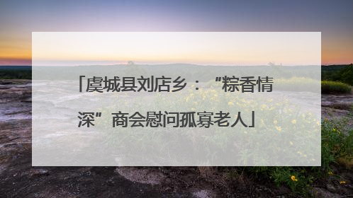 虞城县刘店乡：“粽香情深”商会慰问孤寡老人