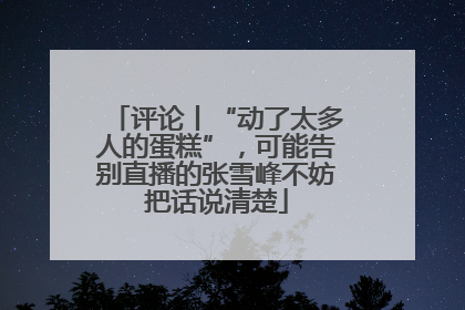 评论丨“动了太多人的蛋糕”，可能告别直播的张雪峰不妨把话说清楚