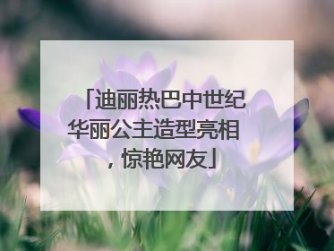 迪丽热巴中世纪华丽公主造型亮相，惊艳网友