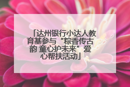 达州银行小达人教育基参与“粽香传古韵 童心护未来”爱心帮扶活动