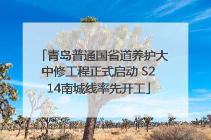 青岛普通国省道养护大中修工程正式启动 S214南城线率先开工