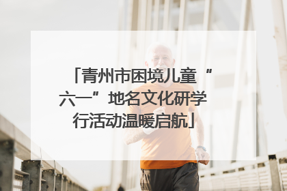 青州市困境儿童“六一”地名文化研学行活动温暖启航