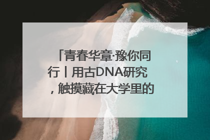 青春华章·豫你同行丨用古DNA研究，触摸藏在大学里的“上下五千年”