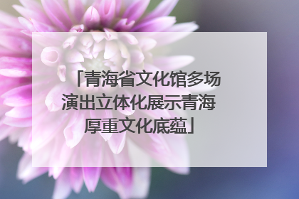 青海省文化馆多场演出立体化展示青海厚重文化底蕴
