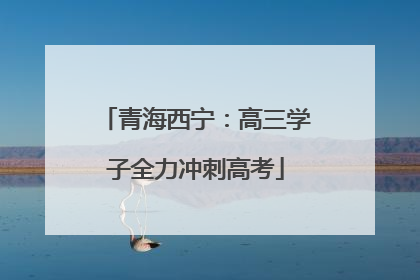 青海西宁：高三学子全力冲刺高考