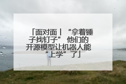 面对面丨“拿着锤子找钉子” 他们的开源模型让机器人能“上学”了