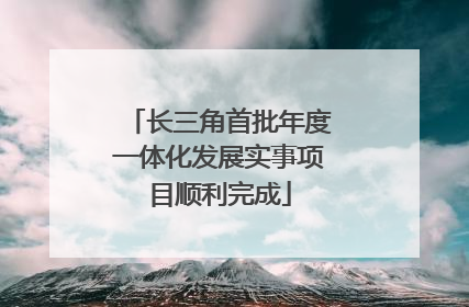 长三角首批年度一体化发展实事项目顺利完成