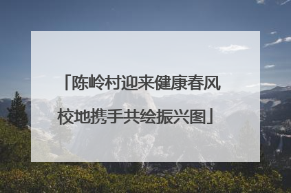 陈岭村迎来健康春风 校地携手共绘振兴图