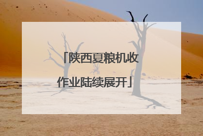 陕西夏粮机收作业陆续展开