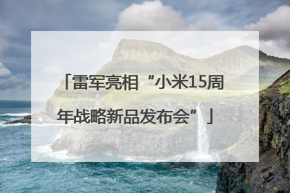 雷军亮相“小米15周年战略新品发布会”