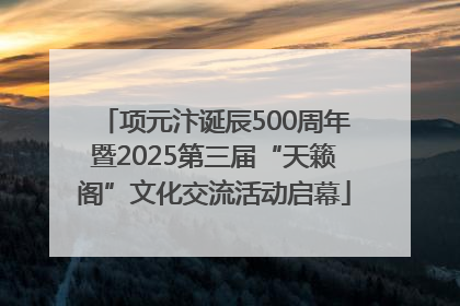 项元汴诞辰500周年暨2025第三届“天籁阁”文化交流活动启幕