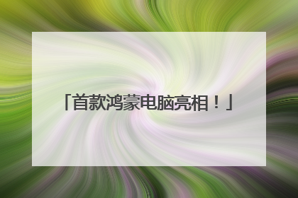 首款鸿蒙电脑亮相！
