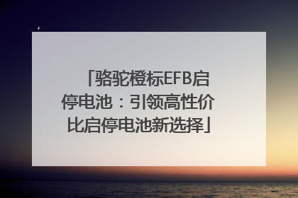 骆驼橙标EFB启停电池：引领高性价比启停电池新选择