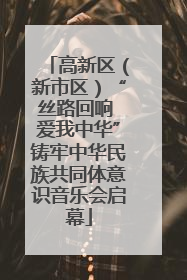 高新区（新市区）“丝路回响 爱我中华”铸牢中华民族共同体意识音乐会启幕