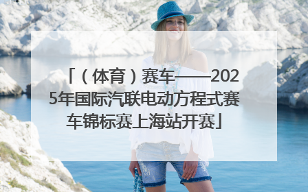 （体育）赛车——2025年国际汽联电动方程式赛车锦标赛上海站开赛