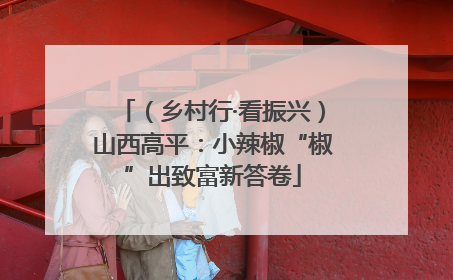（乡村行·看振兴）山西高平：小辣椒“椒”出致富新答卷