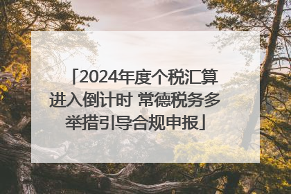 2024年度个税汇算进入倒计时 常德税务多举措引导合规申报